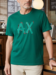 A/X Designer Logo Green T-shirt