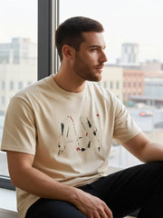 A/X Designer Logo Navy Blue T-shirt