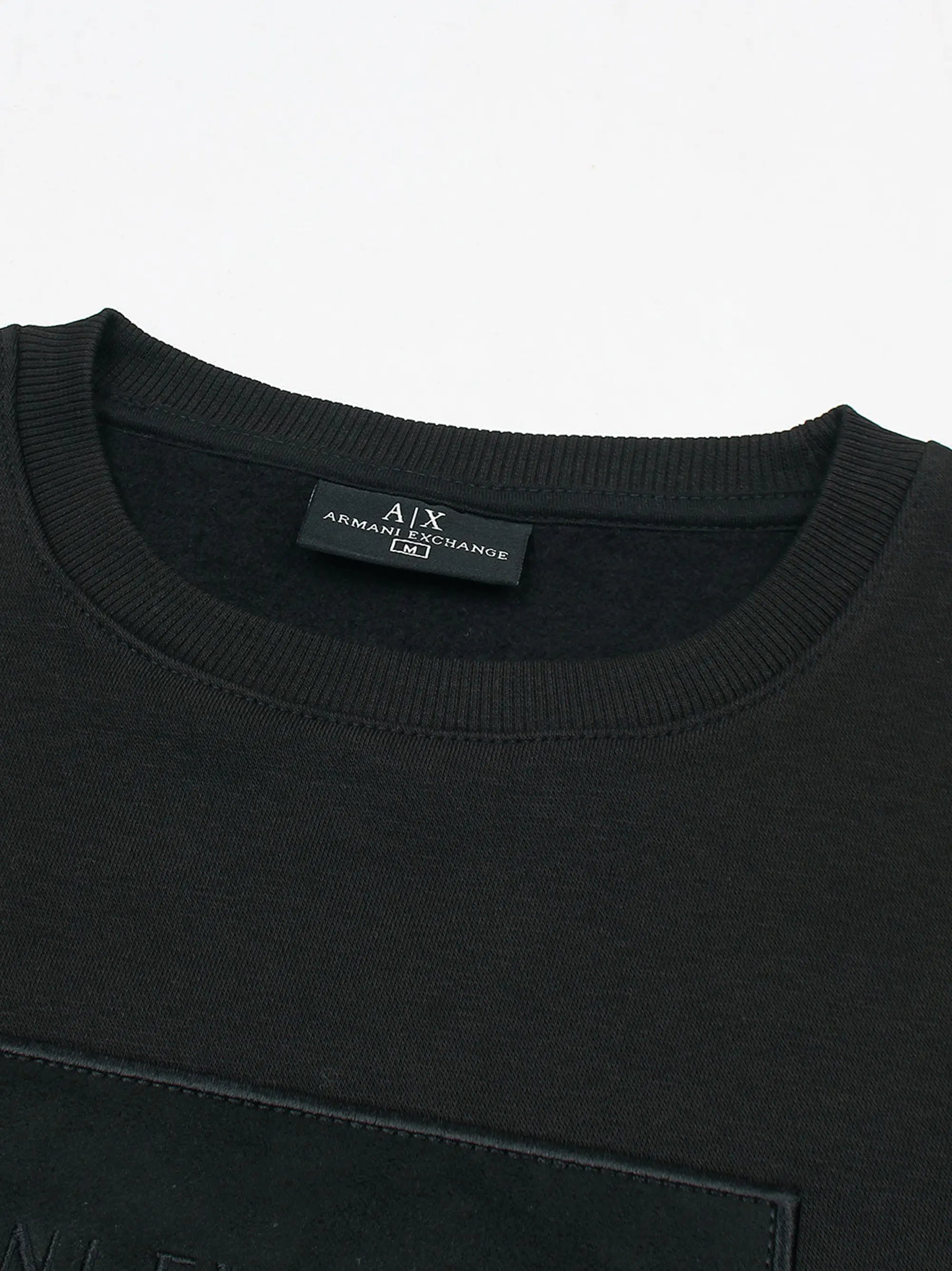 Black Embroidery chest Logo Sweatshirt