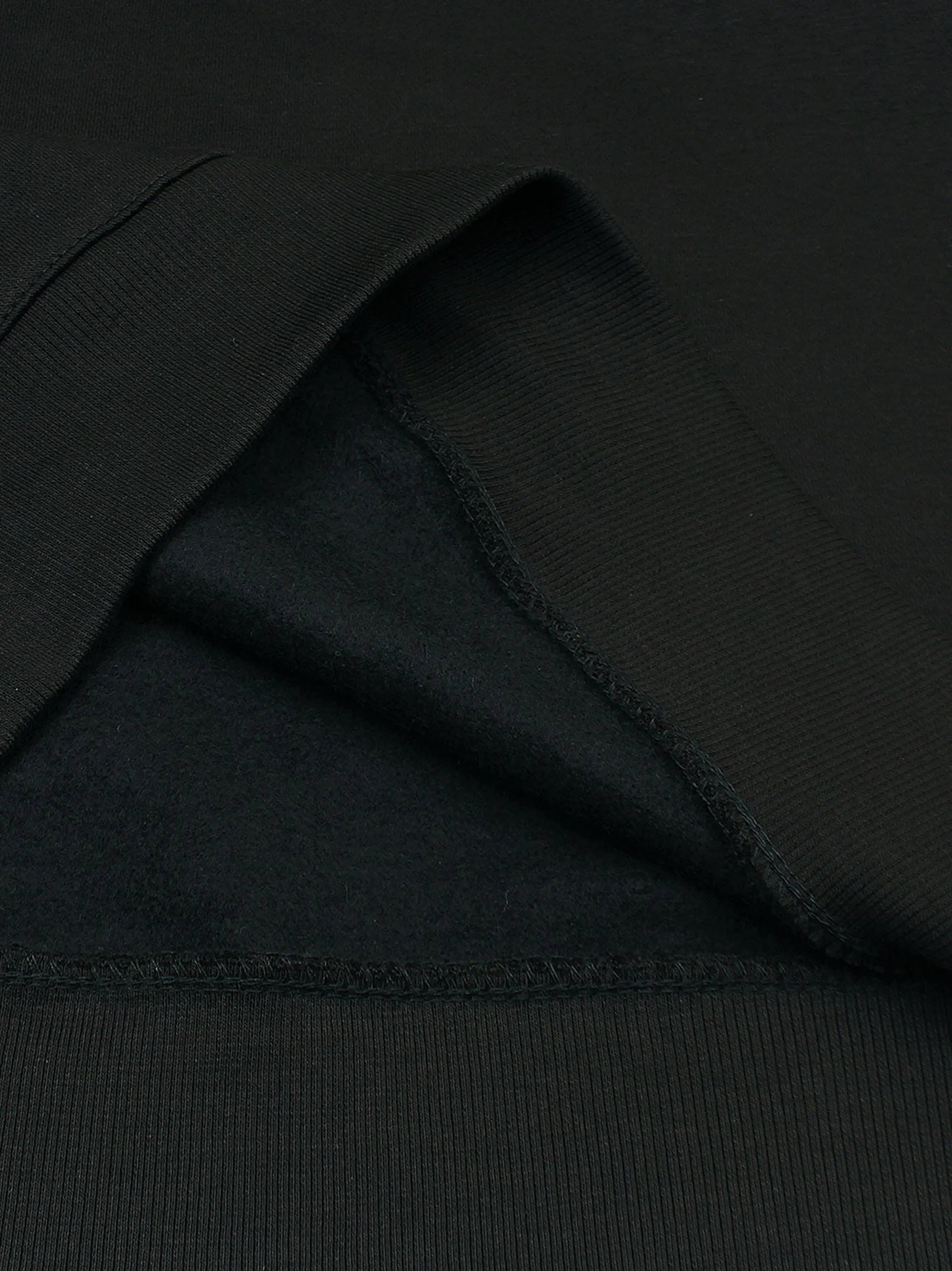 Black Embroidery chest Logo Sweatshirt