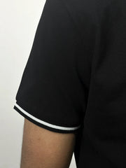 Boss stylish Collar with Logo Black Polo Shirt