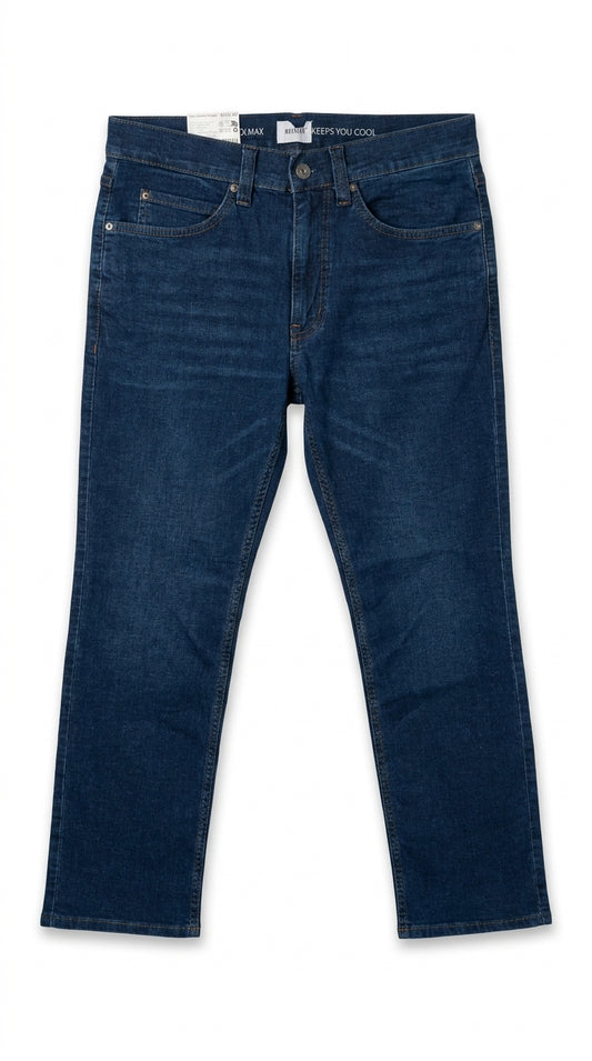 Mustang Men’s Coolmax Dark Indigo Straight Jeans.