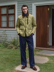 Zara Quilted Diamond Field Jacket Olive