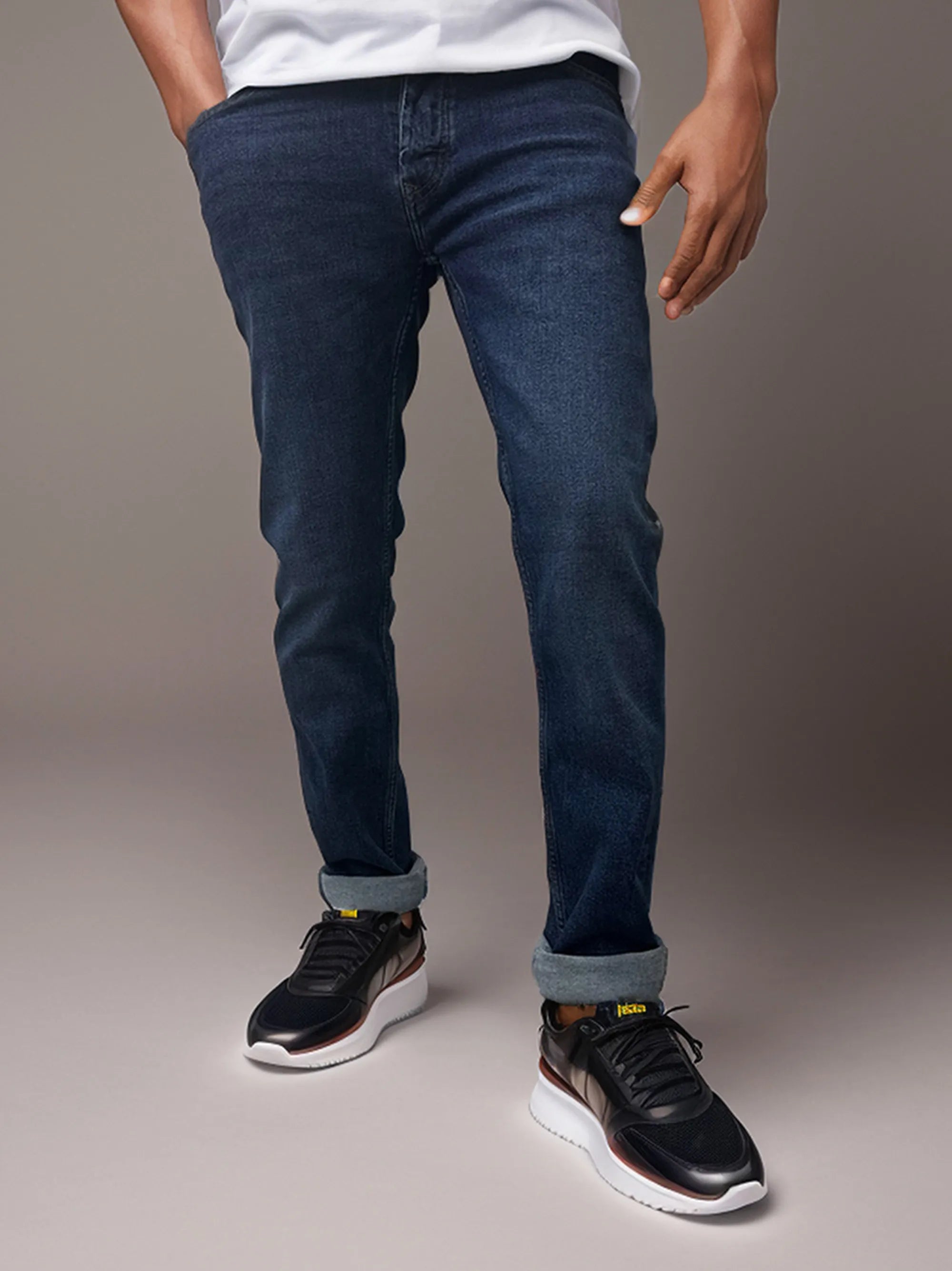 Dark Blue Slim fit Stretchable Jeans Pant for men