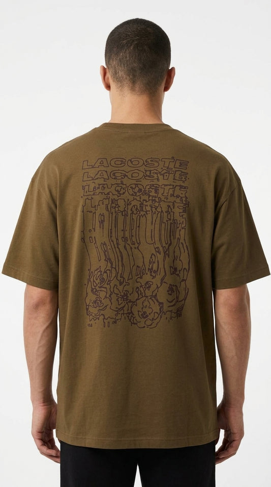 Lacoste Melted Glitch Graphic Tee