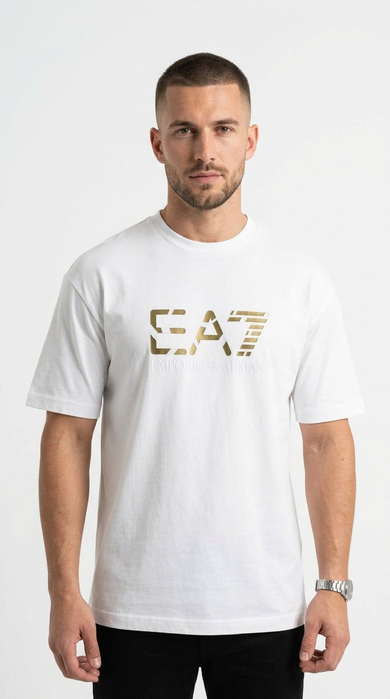 EA7 Emporio Armani Metallic Graphic Tee