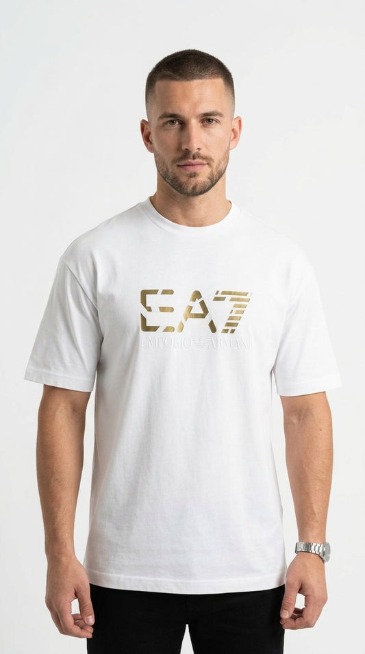 EA7 Emporio Armani Metallic Graphic Tee