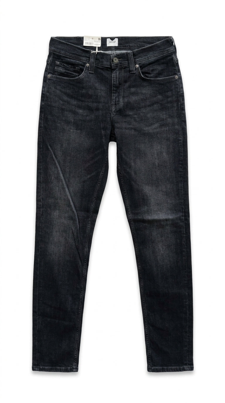 Mustang Men’s Washed Black Straight Jeans