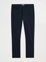 Five pocket slim fit dark blue cotton pant