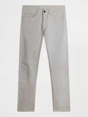 Five pocket slim fit grey cotton pant