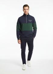 Gant Color Block Half-Zip Sweatshirt Navy/Green
