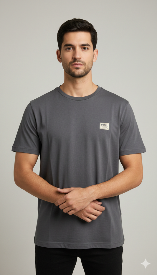 Diesel Premium Pure Cotton T-Shirt - Charcoal Grey