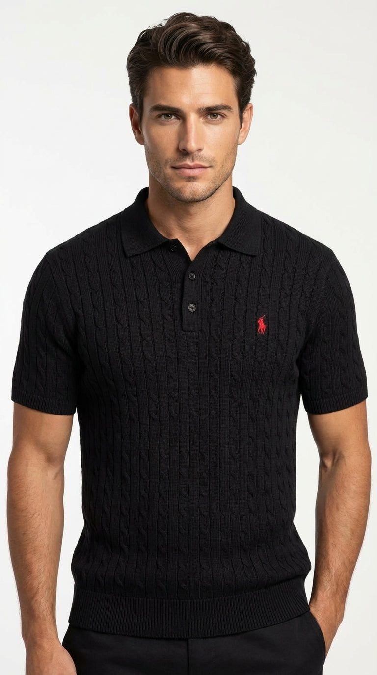 Polo Ralph Lauren | Men’s Cable-Knit Cotton Polo