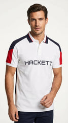 Hackett London | Men’s Tri-Color Blocked Pique Polo