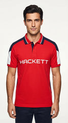 Hackett London | Men’s Tri-Color Blocked Pique Polo