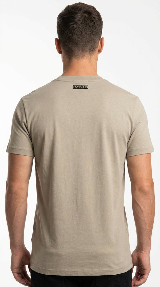 Lacoste | Men’s "Shadow Croc" Graphic T-Shirt –  Beige