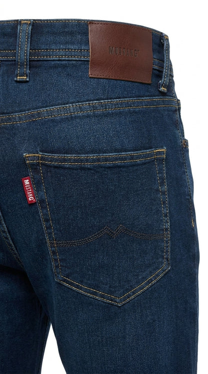 Mustang Men’s Oregon Slim K Dark Indigo Jeans