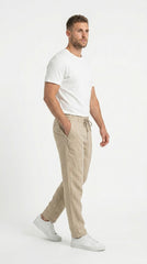 GUESS Riviera Linen Drawstring Trouser
