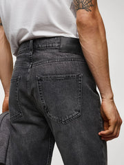 Men’s Slim Straight Blackish Denim Jeans