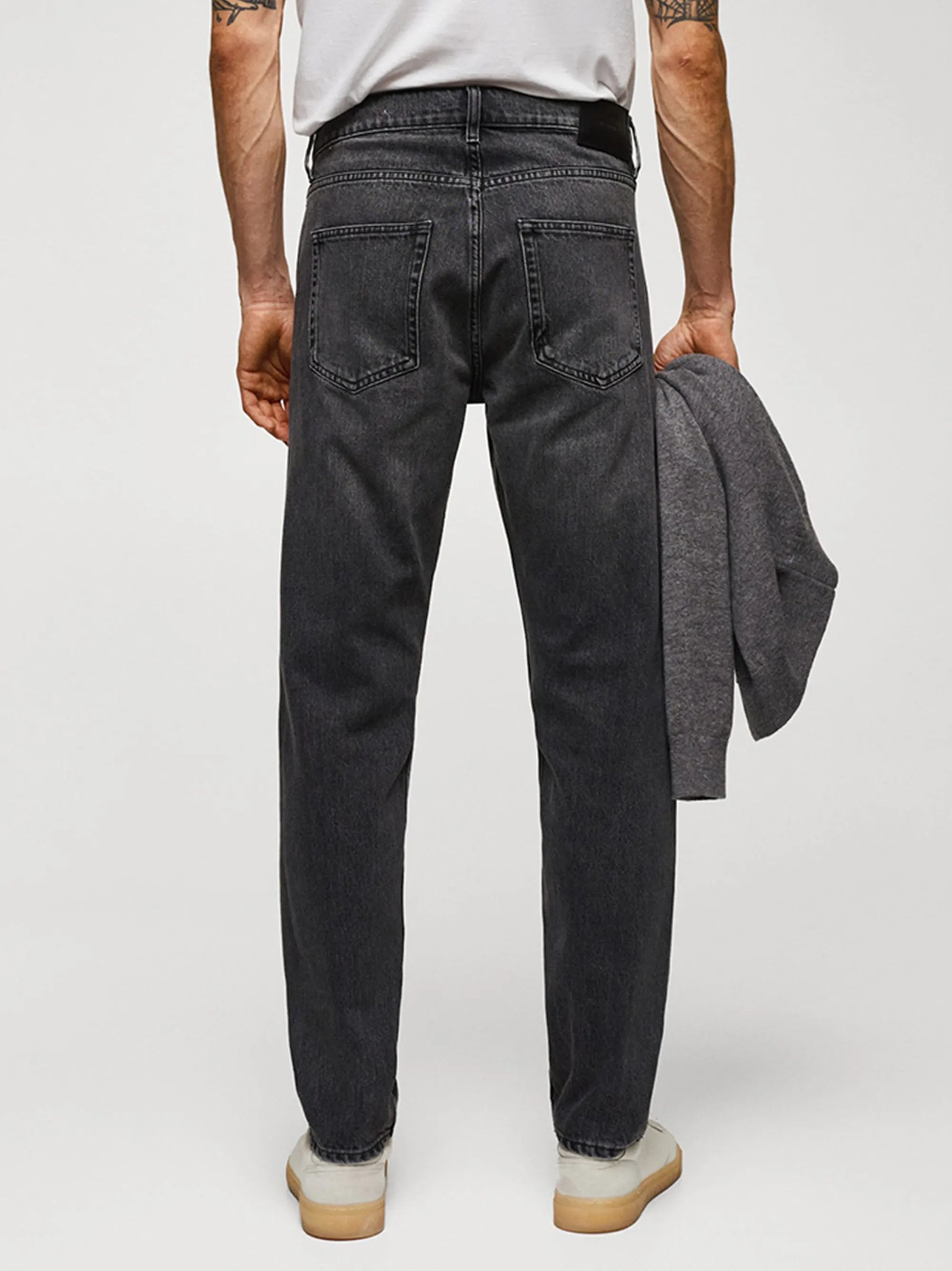 Men’s Slim Straight Blackish Denim Jeans