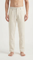Ivory Breeze Linen Trousers
