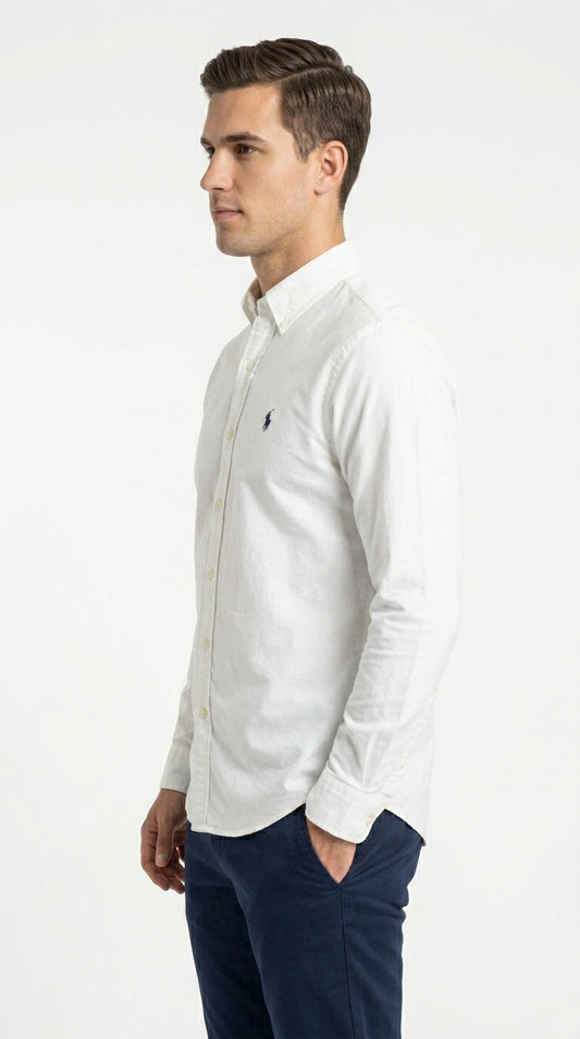 Ralph Lauren Classic Fit Oxford Shirt – White