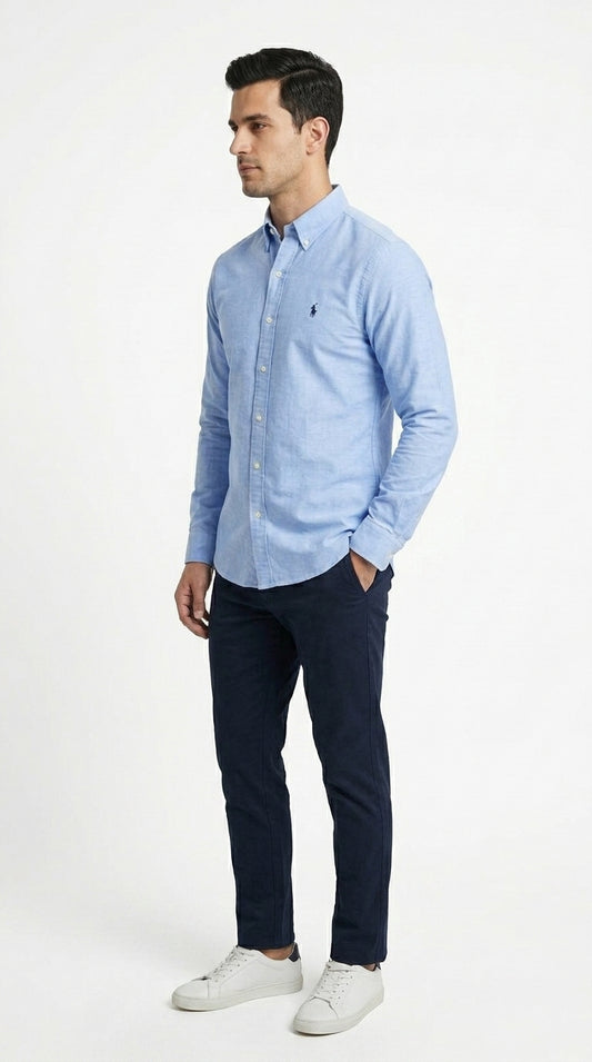 Ralph Lauren Classic Fit Oxford Shirt – Light Blue