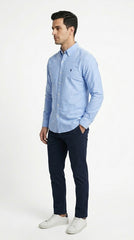 Ralph Lauren Classic Fit Linen Shirt – Light Blue