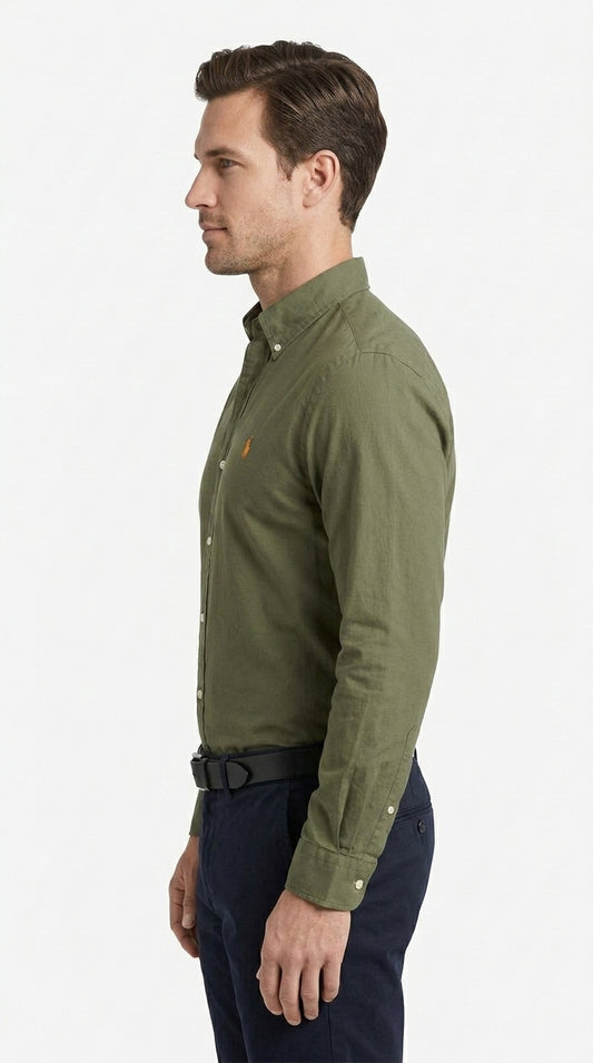 Ralph Lauren  Classic Fit Oxford Shirt – Olive Green