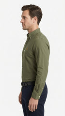 Ralph Lauren Classic Fit Linen Shirt – Olive Green