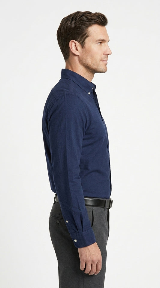 Ralph Lauren Classic Fit Oxford Shirt – Navy Blue