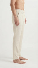Ivory Breeze Linen Trousers