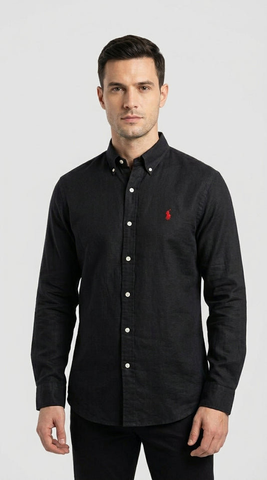 Ralph Lauren Classic Fit Oxford Shirt  – Black