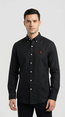 Ralph Lauren Classic Fit Linen Shirt  – Black