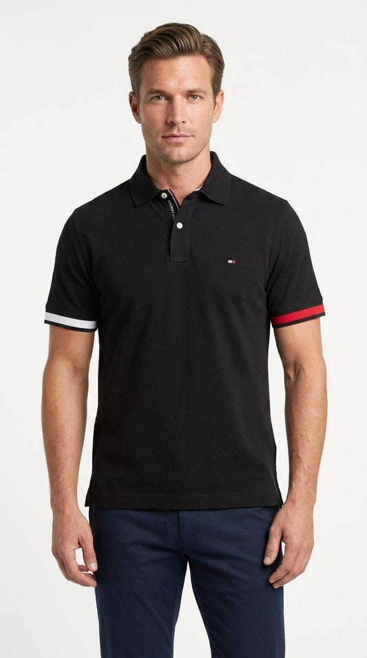 Tommy Hilfiger Signature Prep Colorblock-Cuff Polo