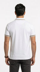 BOSS Contrast-Placket Luxury Polo