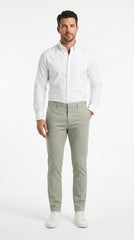 Premium Cotton Essential Chinos – Sage Green
