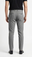 Premium Cotton Essential Chinos – Heathered Blue