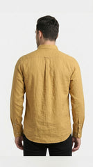 JACK & JONES Men’s Casual Shirt – Mustard Gold