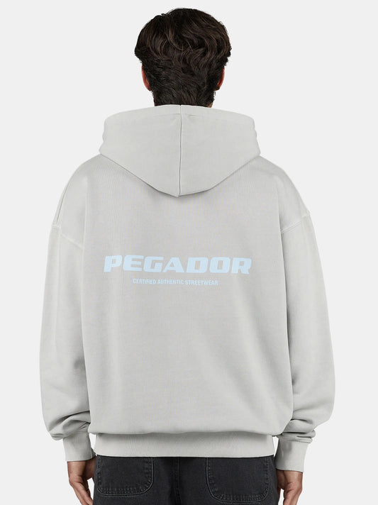 Men Colne Logo Oversized Gray Hoodie