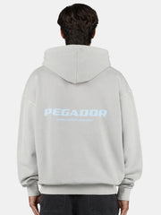 Men Colne Logo Oversized Gray Hoodie