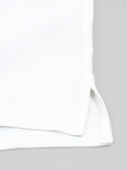 Men Embroidery Chest Logo White Polo Shirt
