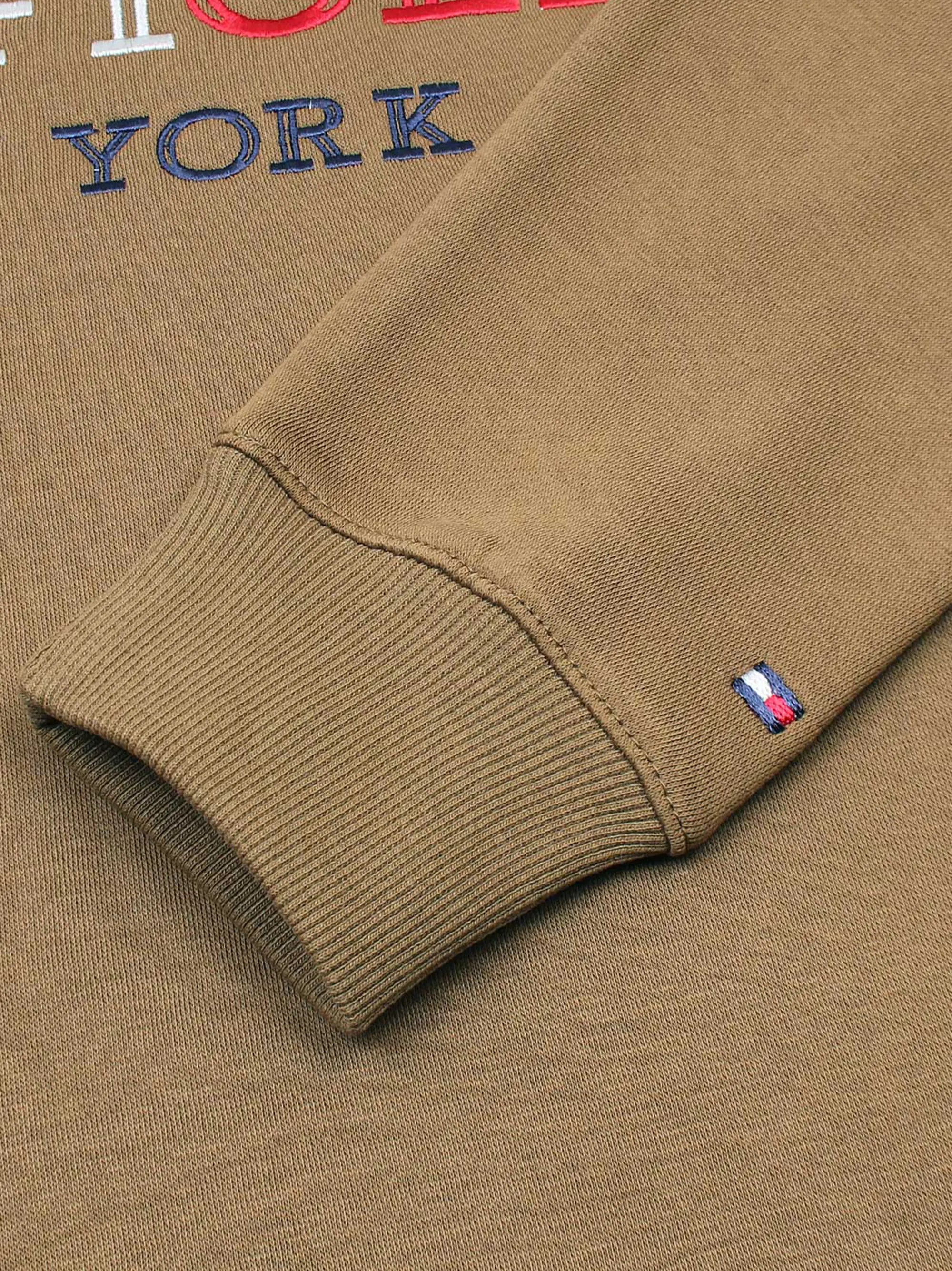Men Embroidery Logo Mustard Sweatshirt