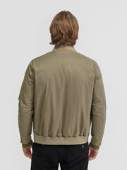 Men Padded Bomber Skin Jacket