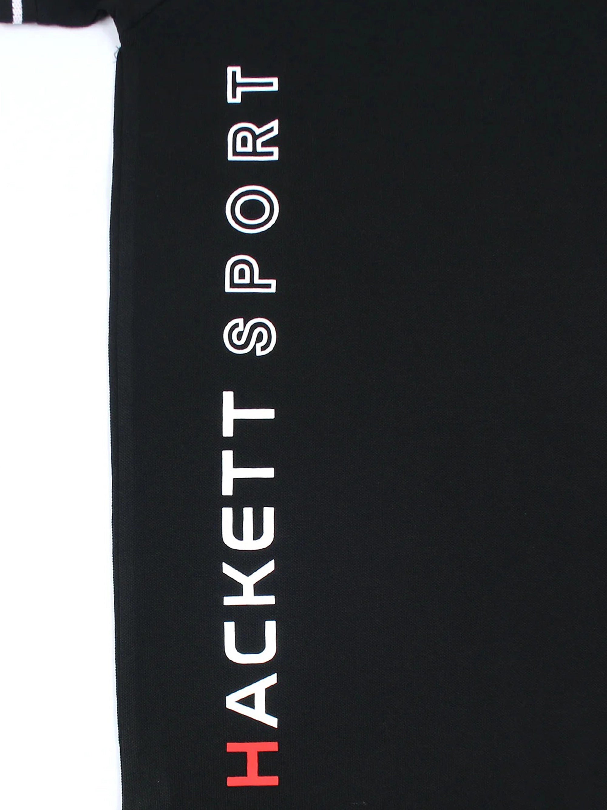 Men Side Logo Black Polo Shirt