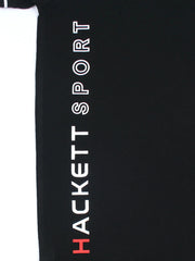 Men Side Logo Black Polo Shirt