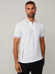 Men Side Logo White Polo Shirt