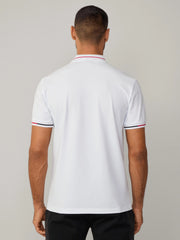 Men Side Logo White Polo Shirt