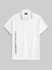Men Side Logo White Polo Shirt