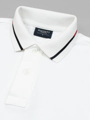Men Side Logo White Polo Shirt